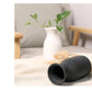 Nordic Simple White Black Matte Handmade Ceramic Vase Japanese Zen Stoneware  Flower Arrangement Decorative Ornament