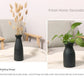 Nordic Simple White Black Matte Handmade Ceramic Vase Japanese Zen Stoneware  Flower Arrangement Decorative Ornament