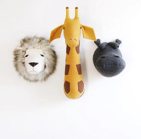 Animal Head Hanging Decorations Kids Room