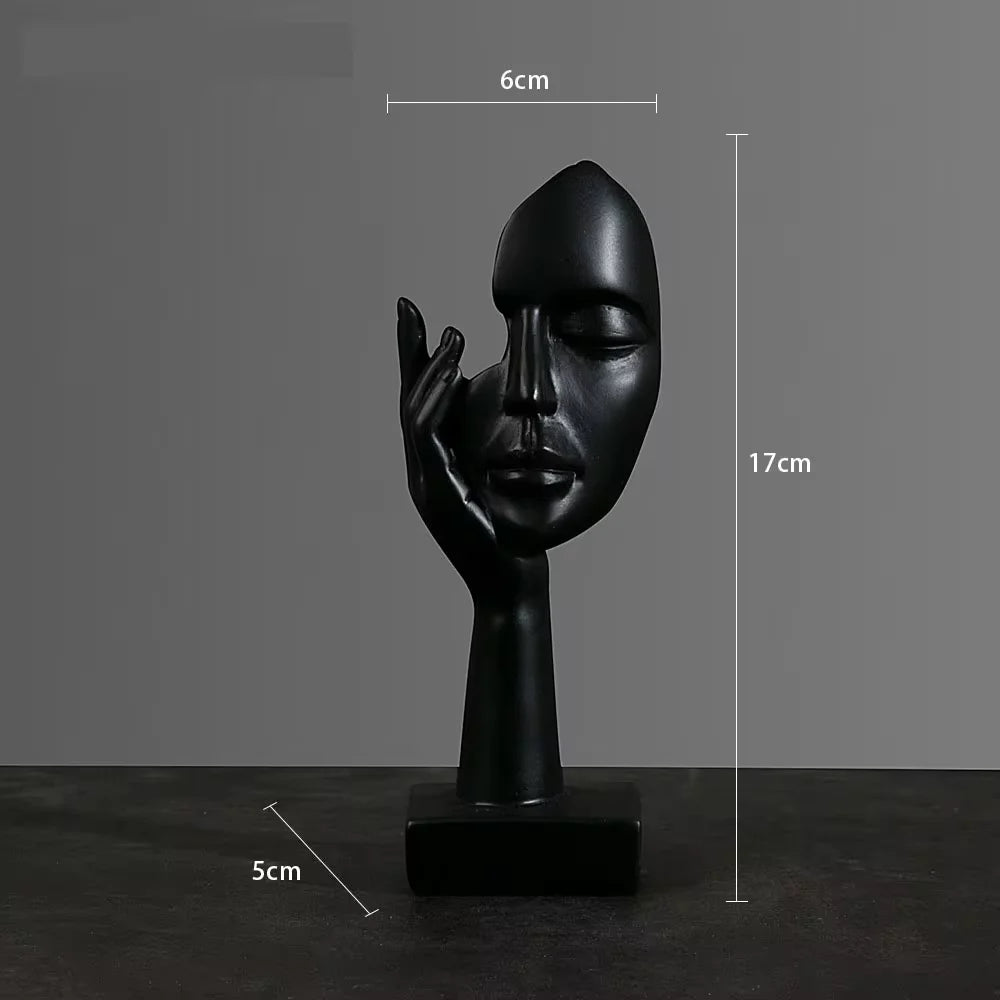 Abstract Mask Statues