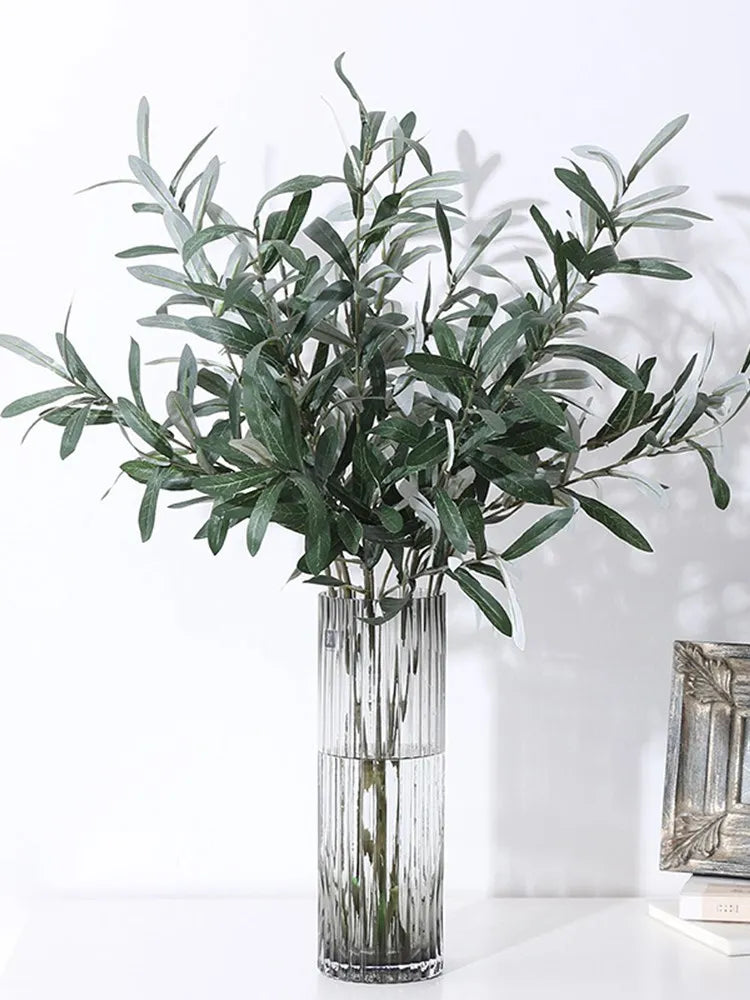 Artificial Olive Branches Leave With Fruits