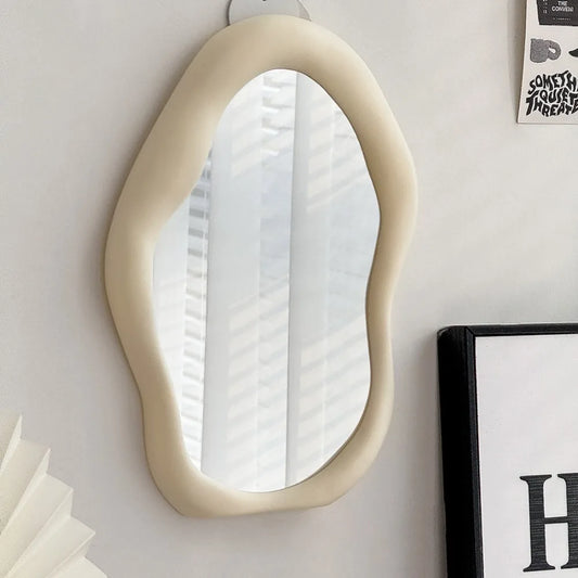 Cream Decorative Irregular Mirror