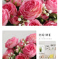 1pcs/30cm Rose Pink Silk Bouquet Peony Artificial Flower