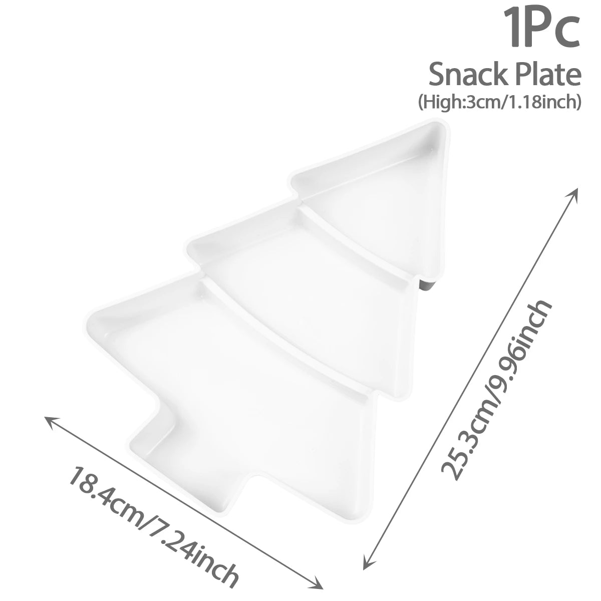 Christmas Tree Snack Plate