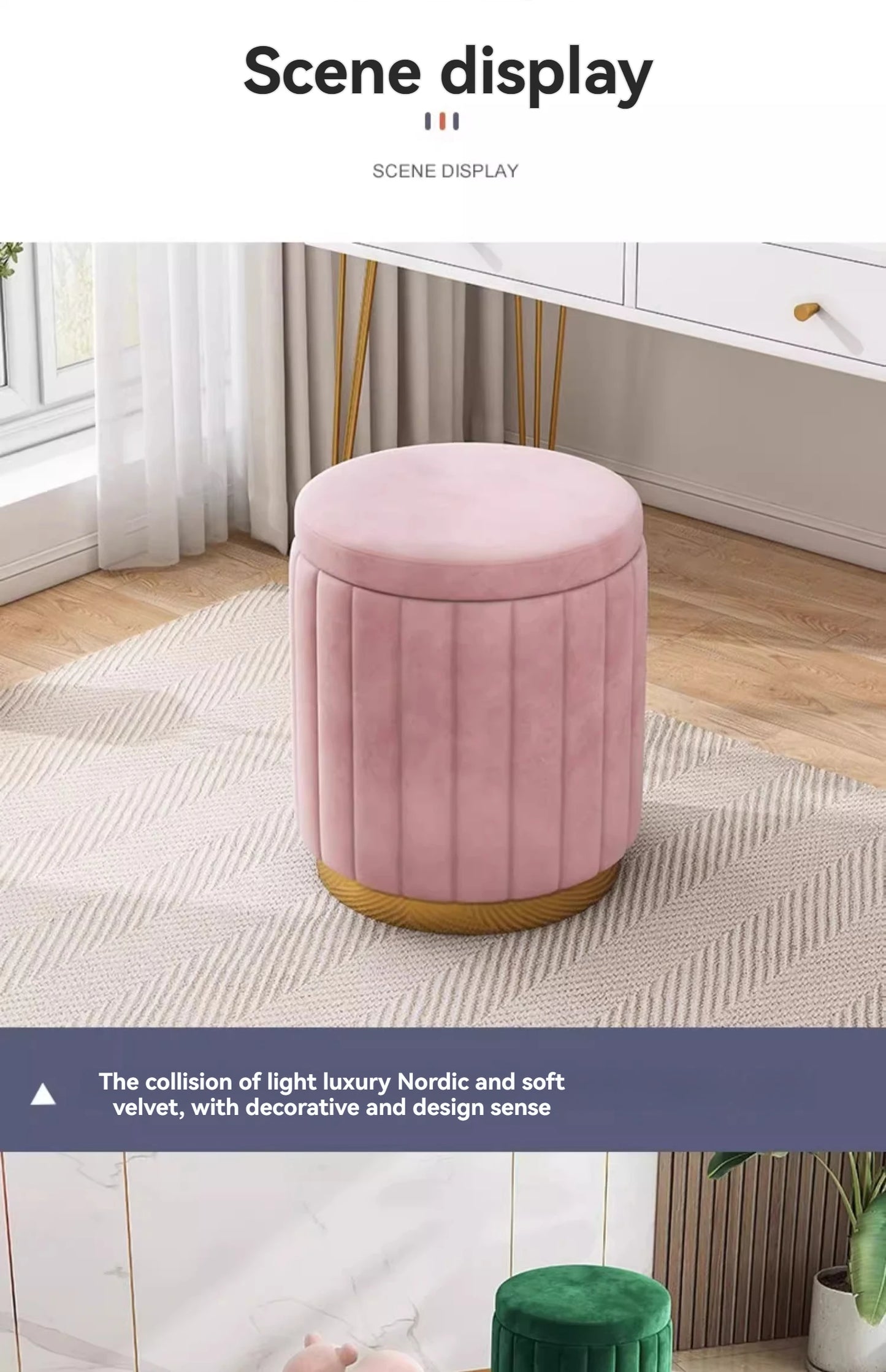 Luxury Dressing Table Stool