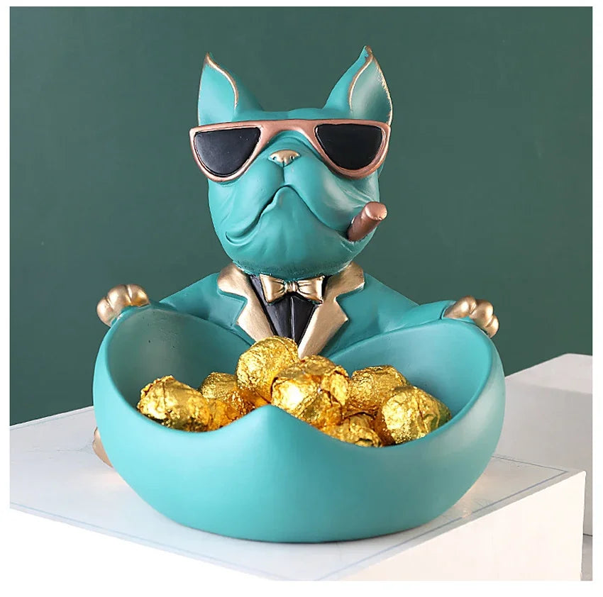 Sophisticated Bulldog Decorative Multiuse Bowl