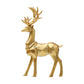 Resin Geometric Elk Sculpture Standing Gold Deer Statues