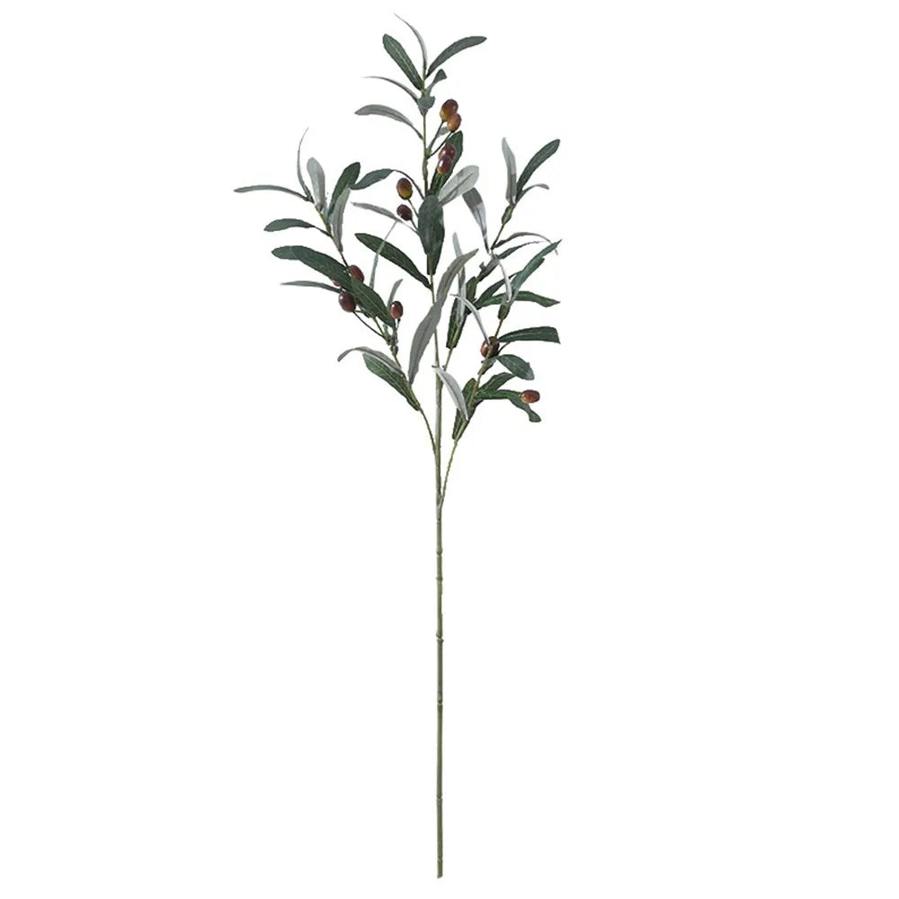 Artificial Olive Branches Leave With Fruits