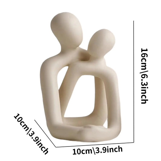 Loving Couple Resin Statue