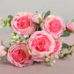 1pcs/30cm Rose Pink Silk Bouquet Peony Artificial Flower