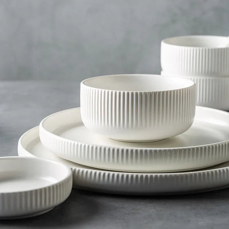 Japanese Style Matte Glazed Ins Dishes for Dinnerware