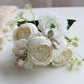 1pcs/30cm Rose Pink Silk Bouquet Peony Artificial Flower