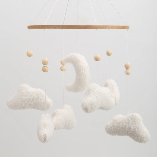 Moon and Cloud Baby Crib Mobile