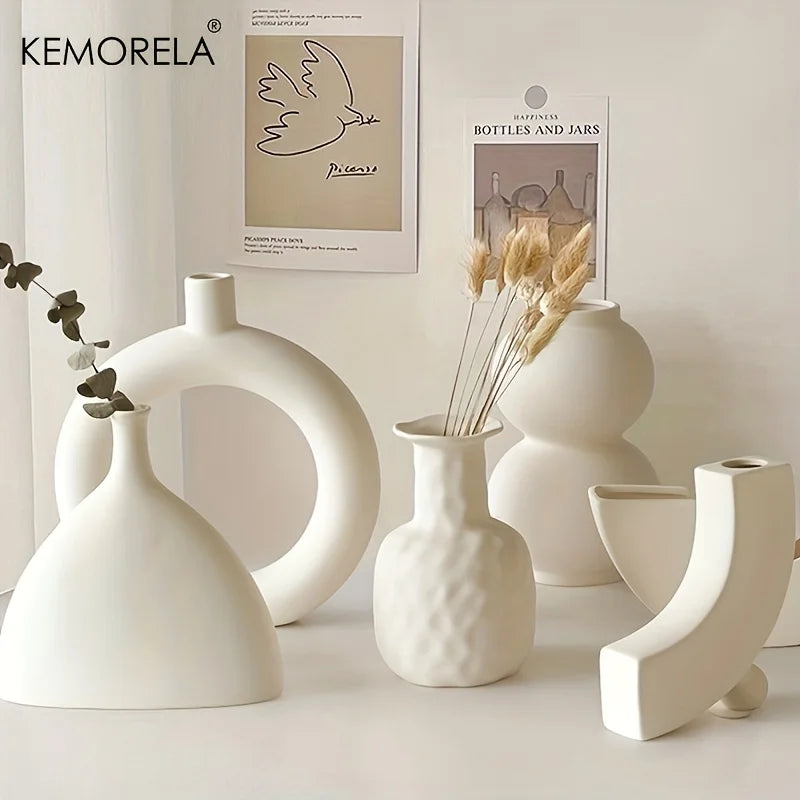 Nordic Ceramic Vase Variations