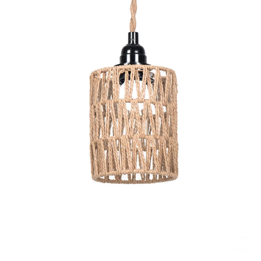 Pendant Lamp Bohemian Style Rattan Lampshade