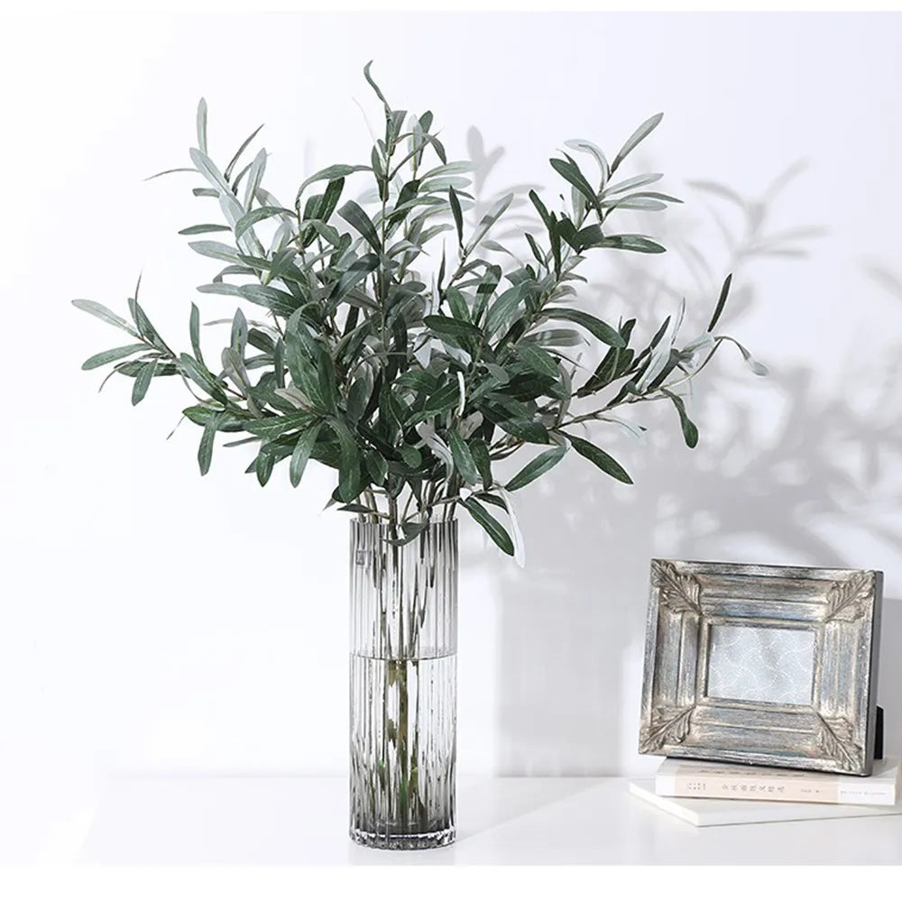 Artificial Olive Branches Leave With Fruits