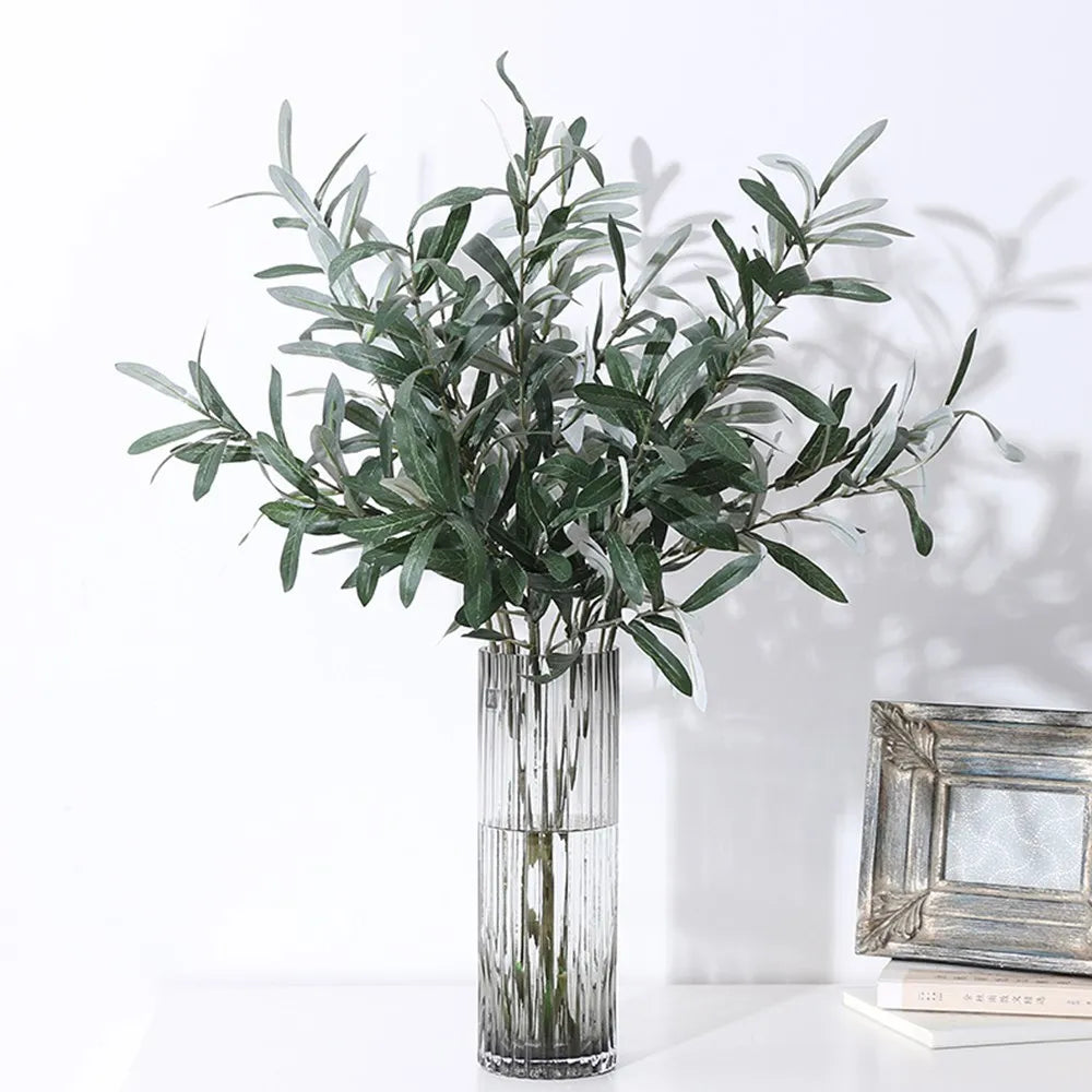 Artificial Olive Branches Leave With Fruits