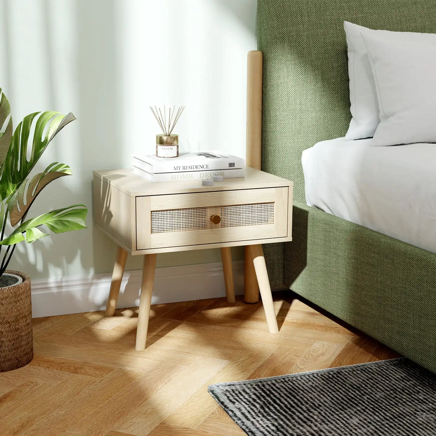 Rattan Bedside Table3